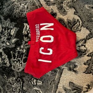 DSQUARED2 Red Icon Swim Briefs